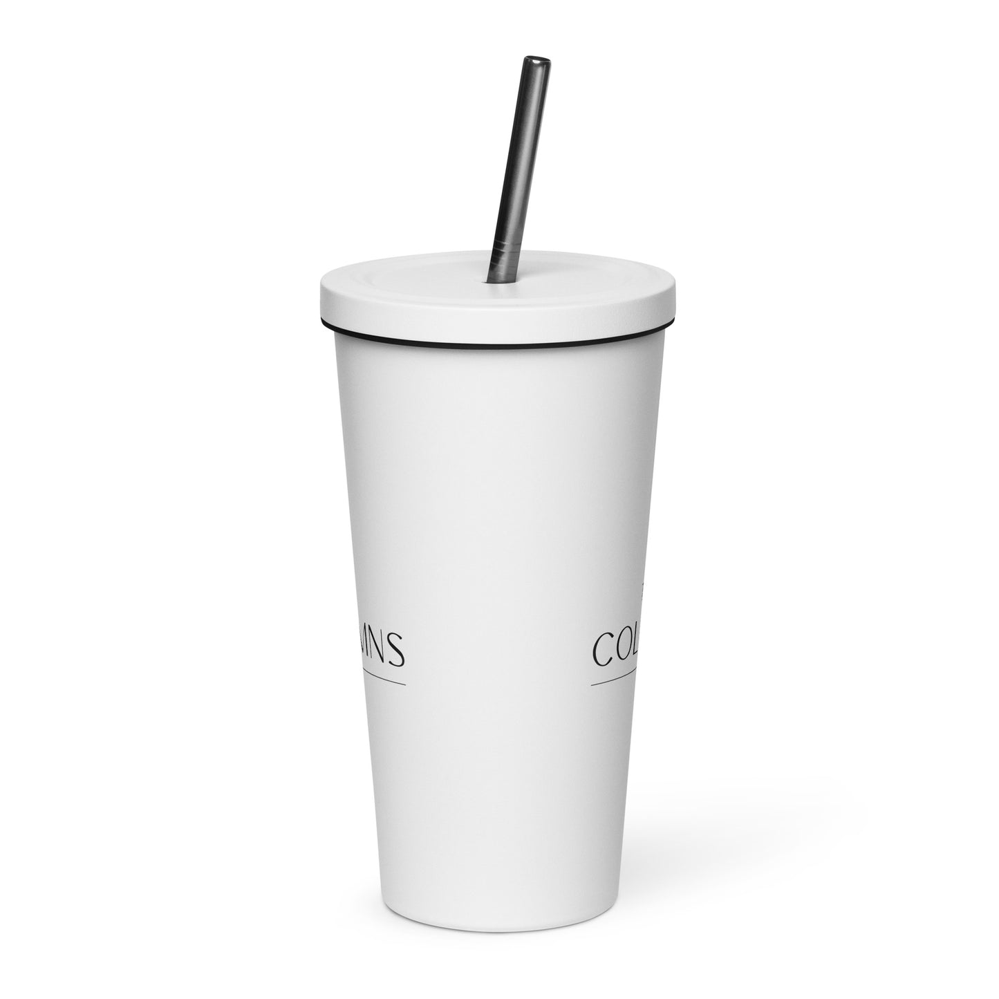 Insulated Tumbler with a Straw